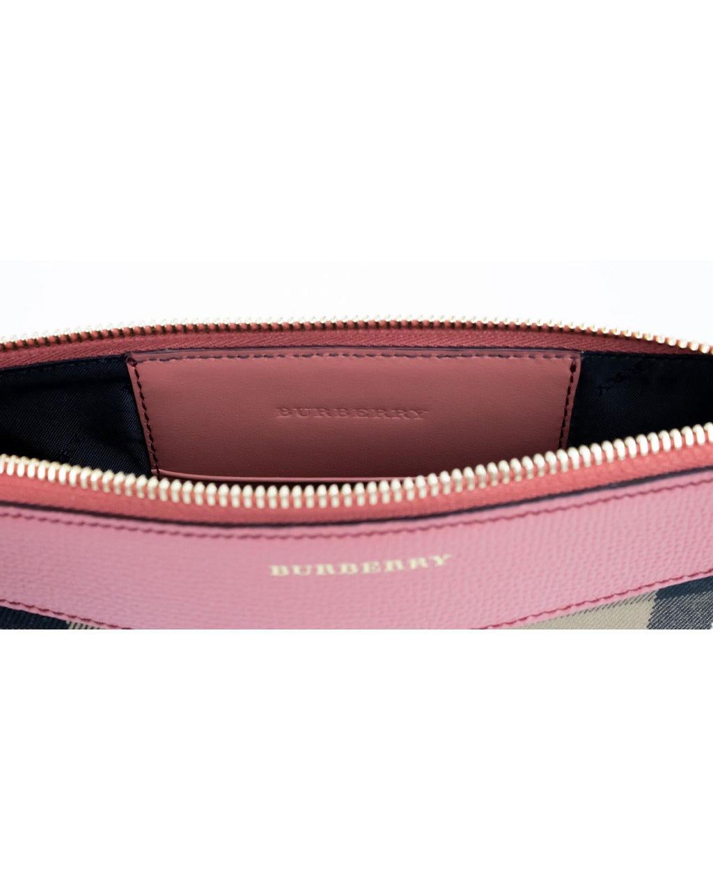 Burberry mall Crobody Bag Check and Leather Women Cinnamon Red Handbags