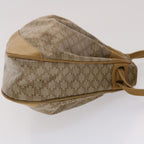 CELINE Macadam Canvas Shoulder Bag PVC Leather Brown Auth 47999