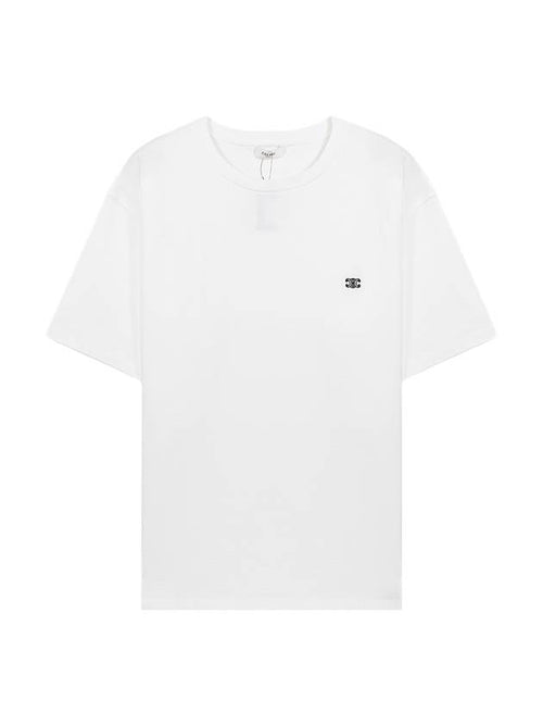 CELINE Triomphe Loose Logo Short Sleeve T-Shirt White