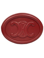 CELINE Cuir Triomphe Calfskin Cross Bag Red