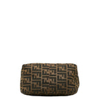 FENDI  264260 Shoulder Bag Canvas/Leather Beige Brown