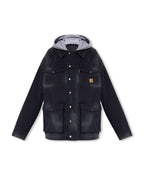 Balenciaga Men's Double B Workwear Parka Dark Navy