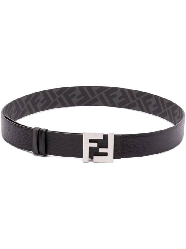 Fendi FF Square Reversible Belt Black Brown