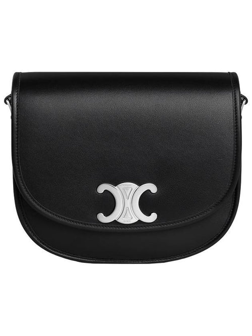 CELINE Medium Besace Triomphe Crossbody Bag Black