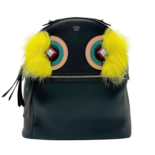 Fendi   Leather Fur Backpack ()