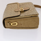 CELINE C Macadam Canvas Shoulder Bag Beige  48459