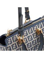 Fendi FF Small Fabric Tote Bag Blue