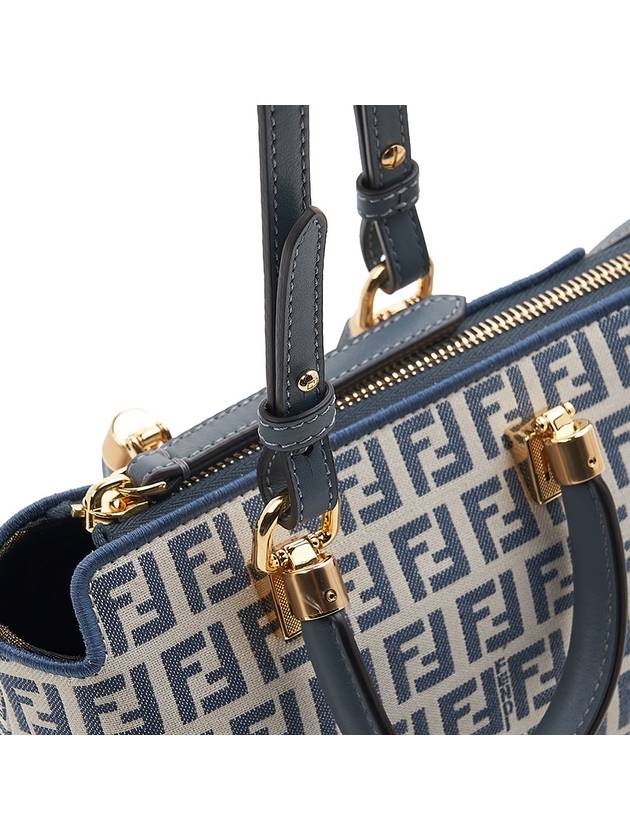 Fendi FF Small Fabric Tote Bag Blue