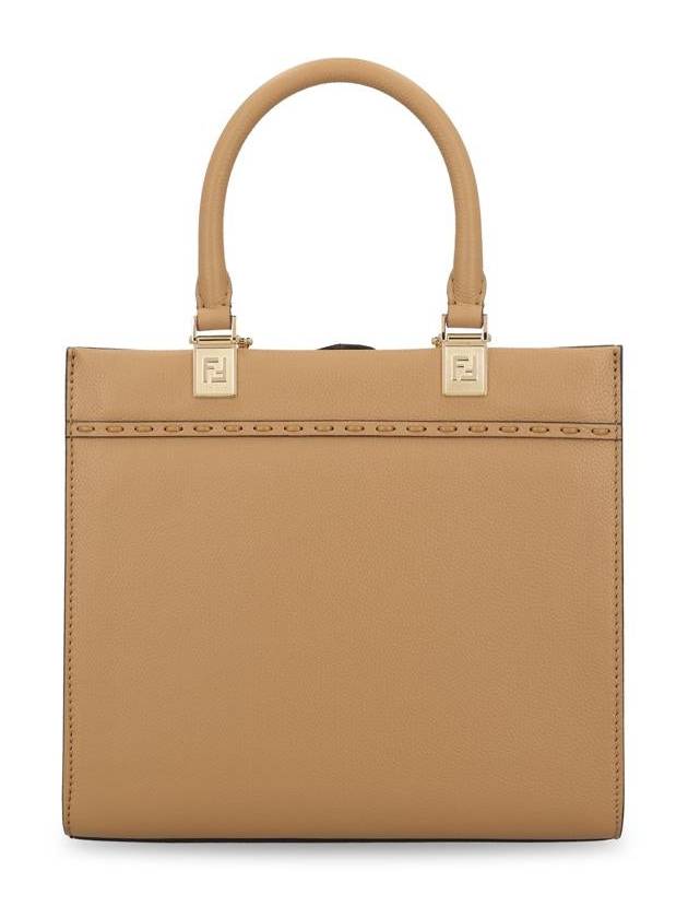 Fendi Logo Sunshine Small Tote Bag Cappuccino