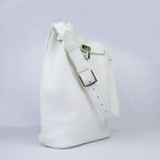 Hermes Nappa Leather Shoulder Bag H2804 white Silver