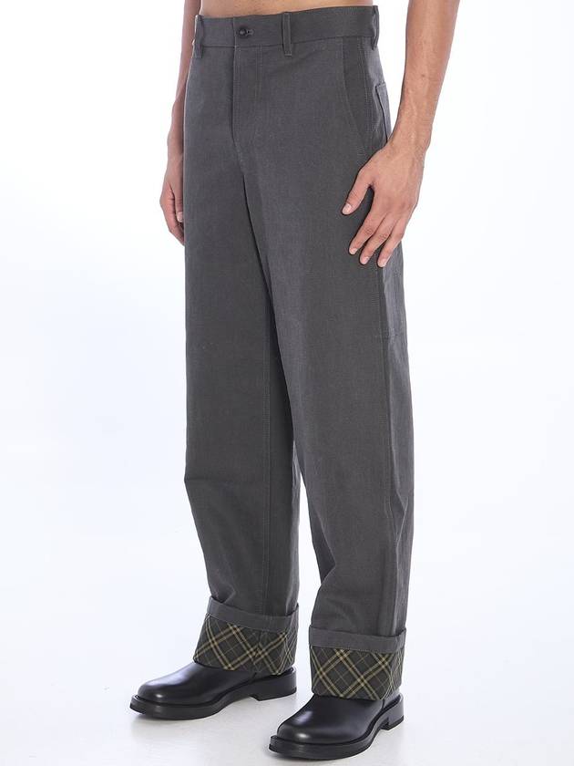 Burberry Cotton Carpenter Straight Pants Black