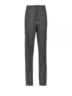 Micro Houndstooth Wool Track Pants Grey Dior