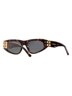 Balenciaga Eyewear BB0095S 002 Dynasty D Frame Sunglasses Havana