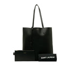 Saint Laurent Tote Bag in Calf Leather Black 454203