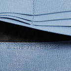 Fendi Brown/blue Zucca Coated Canvas And Leather Flap Continental Wallet