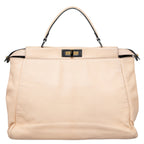Fendi  Leather Beads Lining Large Peekaboo Top Handle Bag