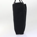 FENDI Zucchino Canvas Tote Bag Nylon Leather Black  49283