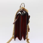 Chloe Abby Chain Shoulder Bag Leather Brown CHC19WS206 B72 49312A