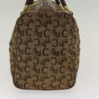 CELINE C Macadam Canvas Hand Bag Canvas Leather Brown Beige  49314
