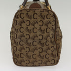 CELINE C Macadam Canvas Hand Bag Canvas Leather Brown Beige  49314