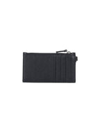 Balenciaga Wave Logo Strap Card Wallet Black