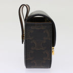 CELINE Mini Triomphe Belt Bag Pouch Triomphe Black  49435A