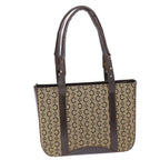 CELINE C Macadam Canvas Shoulder Bag Beige  49447