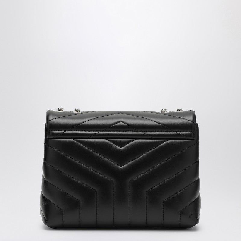 Saint Laurent Black/Silver Small Ysl Loulou Bag Women