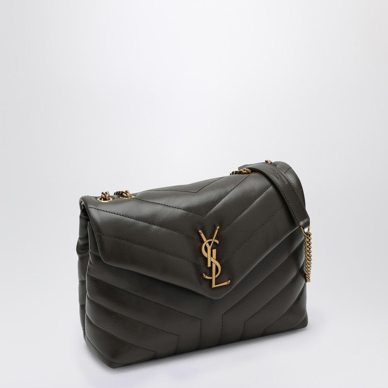 Saint Laurent Moss Green Small Ysl Loulou Bag Women