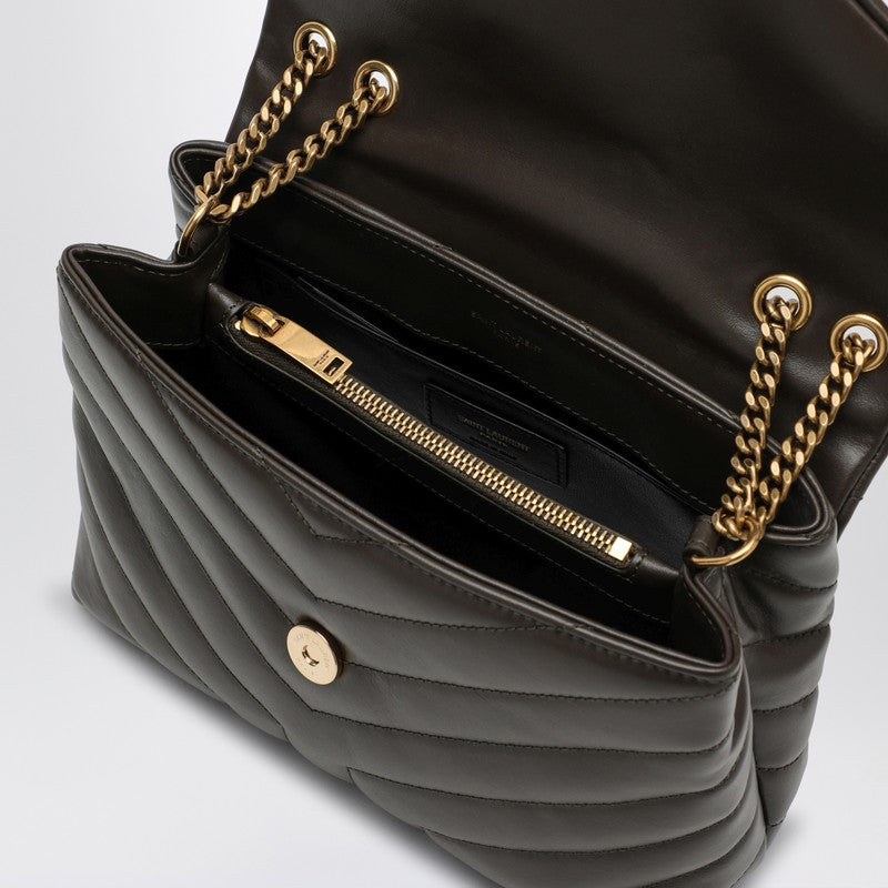 Saint Laurent Moss Green Small Ysl Loulou Bag Women