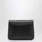 Saint Laurent Black/Gold Small Ysl Loulou Bag Women