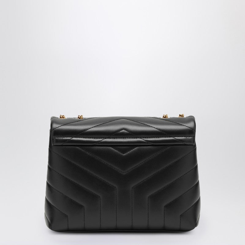 Saint Laurent Black/Gold Small Ysl Loulou Bag Women