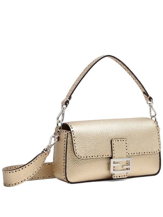 Fendi Baguette Selleria Shoulder Bag Gold
