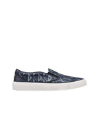 B101 CD Diamond Canvas Smooth Calfskin Sneakers Navy Dior