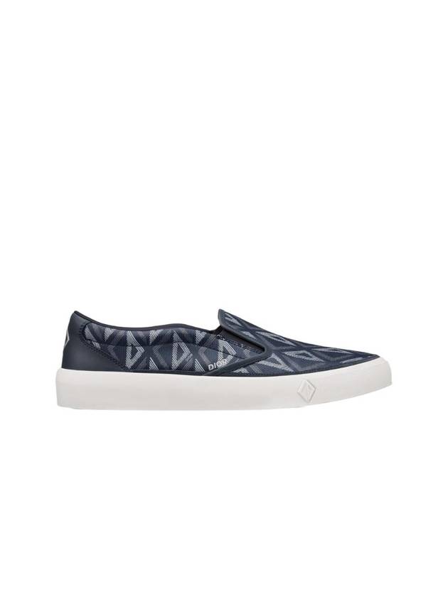 B101 CD Diamond Canvas Smooth Calfskin Sneakers Navy Dior