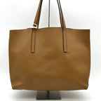 FENDI Vitello Vienna Enamel F is Fendi Shopping Tote Miele Scuro Taupe LA20977