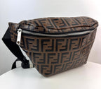 Fendi FF Monogram Leather Belt Bag