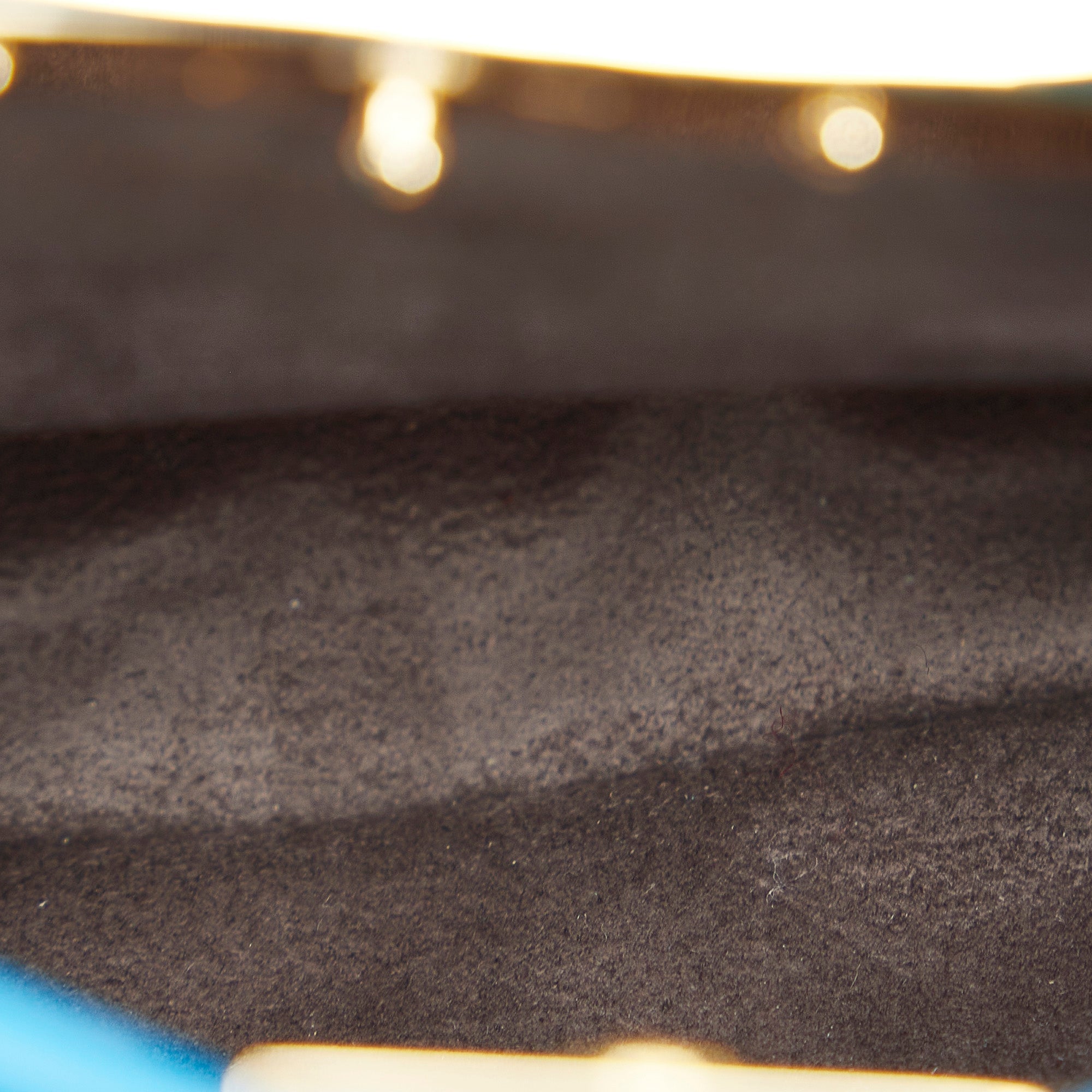 Fendi Peekaboo Micro Blue Leather