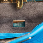 Fendi Peekaboo Micro Blue Leather