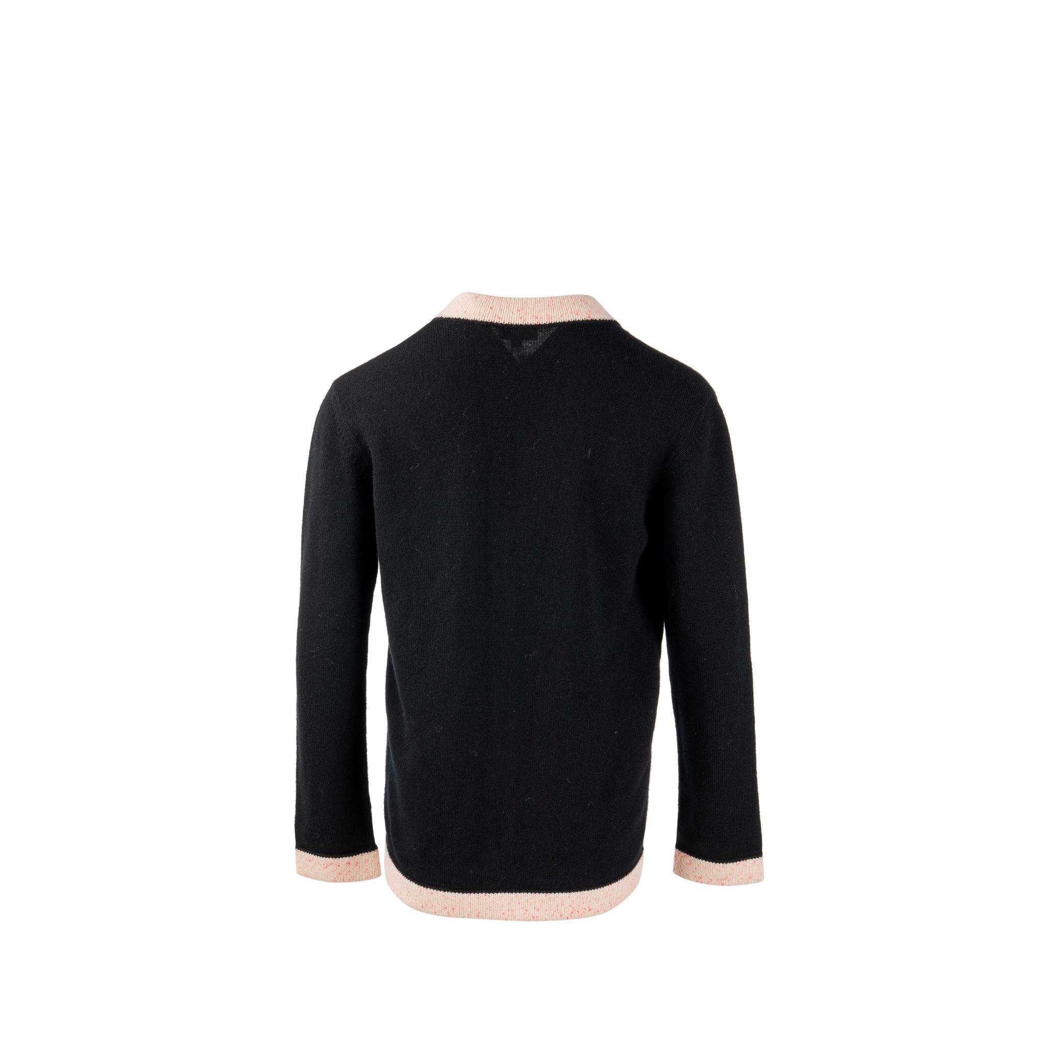 Chanel size 34 20S cardigan cashmere black / pink