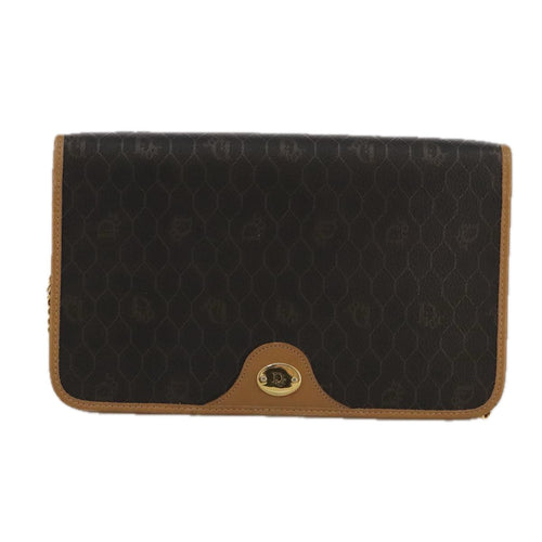 Dior Honeycomb  Canvas Shoulder Bag (Pre-Owned)