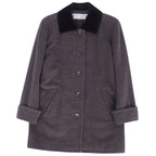 Vint Ivan Laurent Yves Saint Laurent Coat Necklace White Wool Landless Out  M Gr/Black