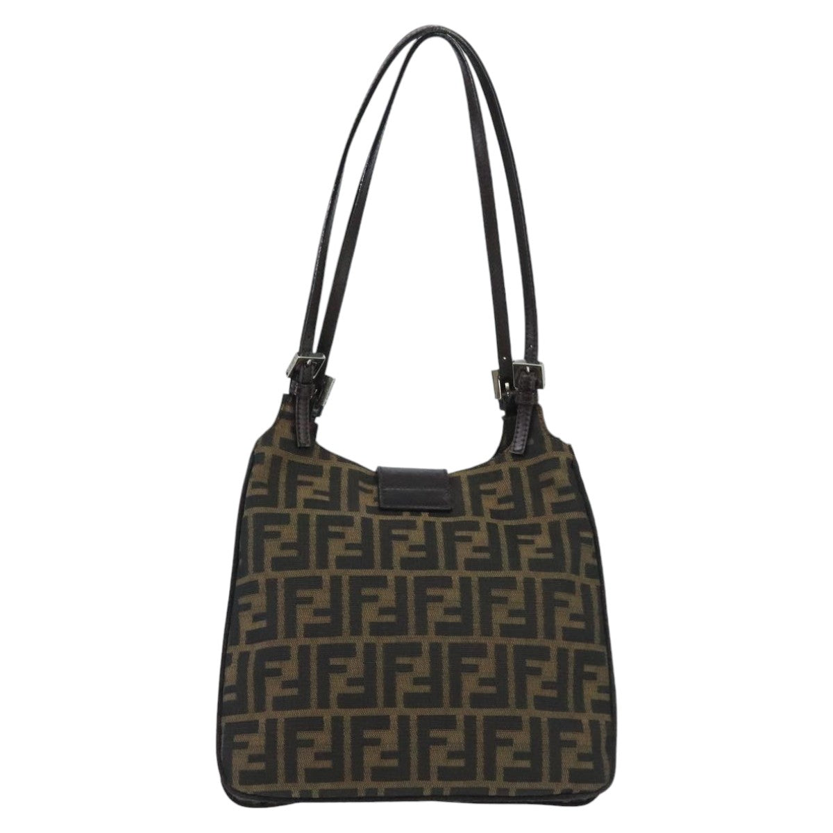 Fendi Mamma Baguette  Canvas Shoulder Bag ()