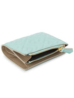 Fendi Slim Baguette Leather Half Wallet Light Blue