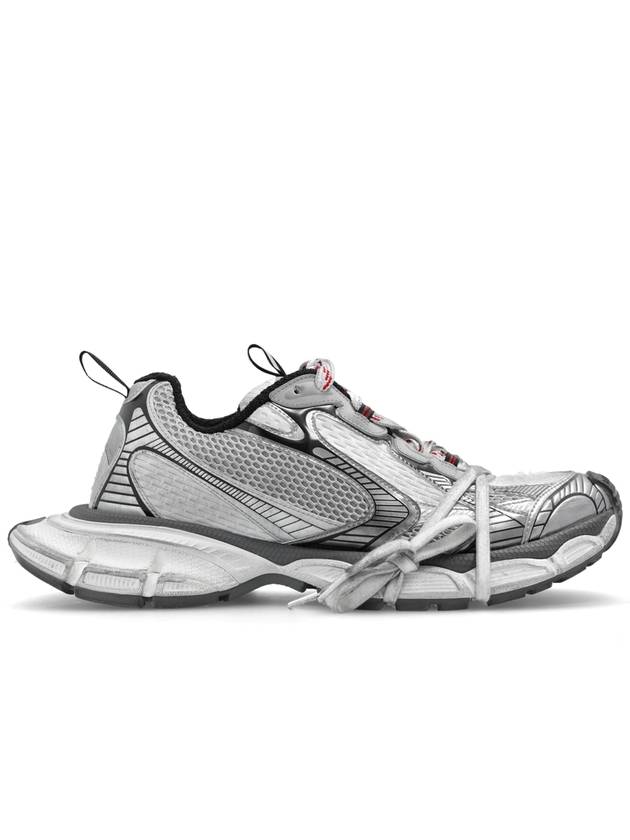 Balenciaga 3XL Leather Low Top Sneakers Grey