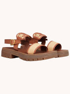 CELINE Triomphes Sandals Brown