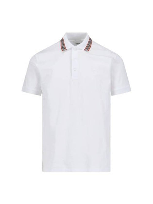 Burberry Cotton Polo Shirt White
