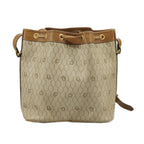 Dior Honeycomb  Canvas Shoulder Bag (Pre-Owned)
