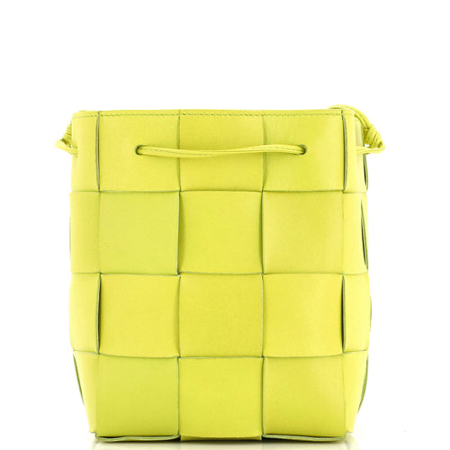 Bottega Veneta Cassette Bucket Bag Maxi Intrecciato Leather Small