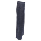 Christian Dior cotton linen blend sailor button wide leg pants